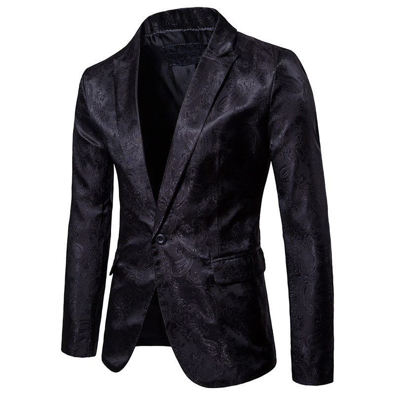 Veste de costume pour homme Slim Fit à simple bouton