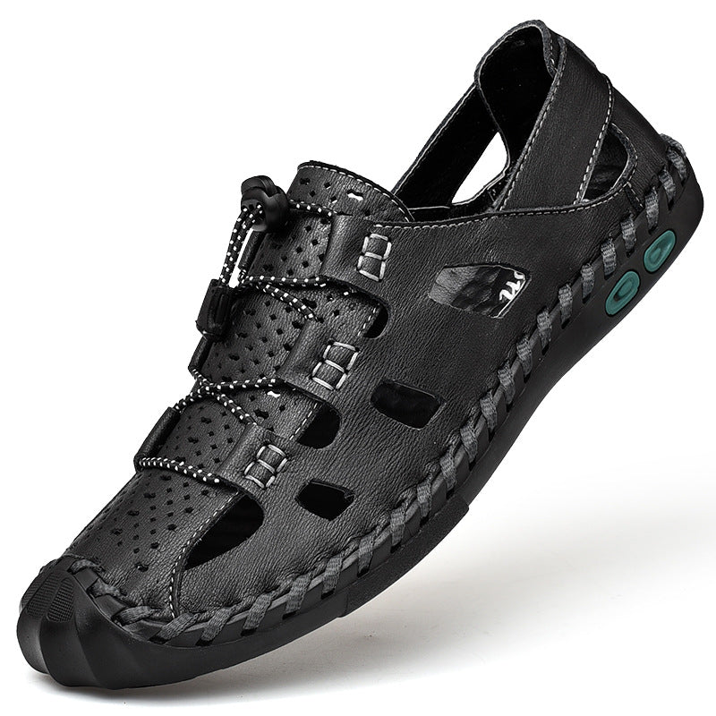 Sandales en cuir respirantes pour hommes
