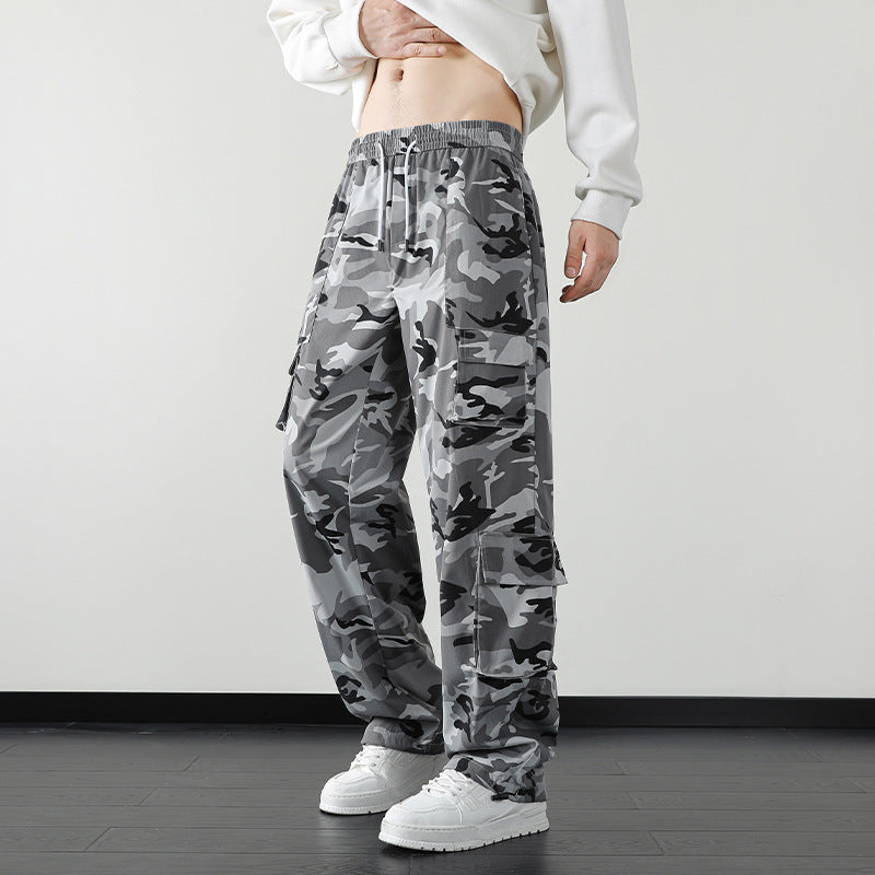 Pantalon cargo camouflage homme