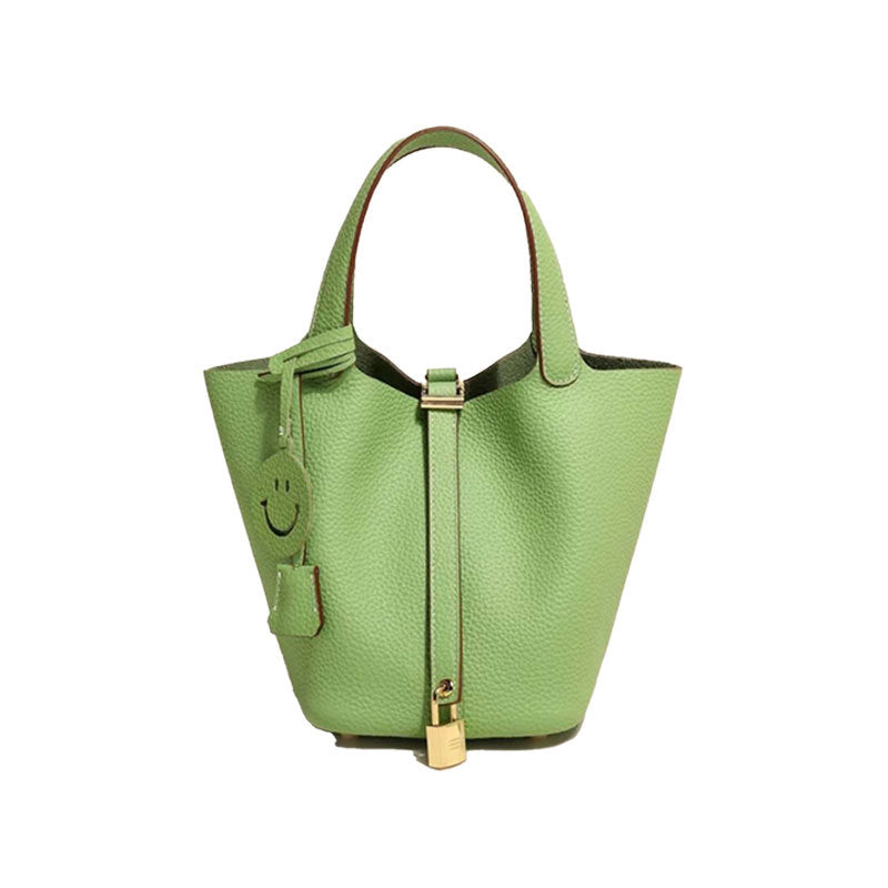 Sac seau en cuir pour femme