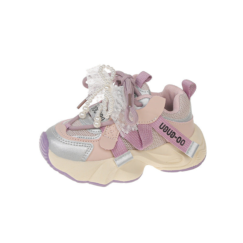 Chaussures de course respirantes antidérapantes pour filles