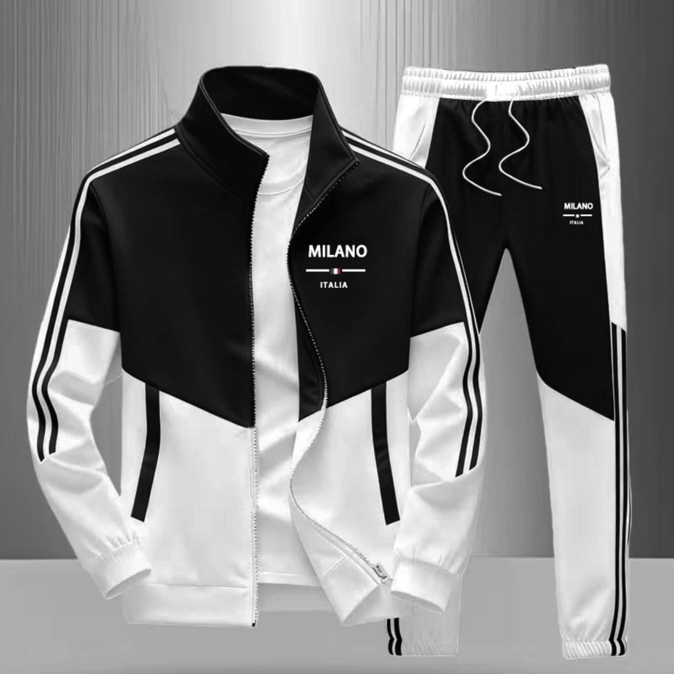 Ensemble veste zippée et pantalon pour hommes