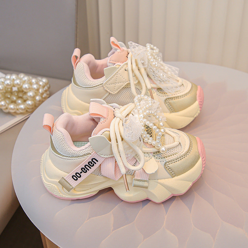 Chaussures de course respirantes antidérapantes pour filles