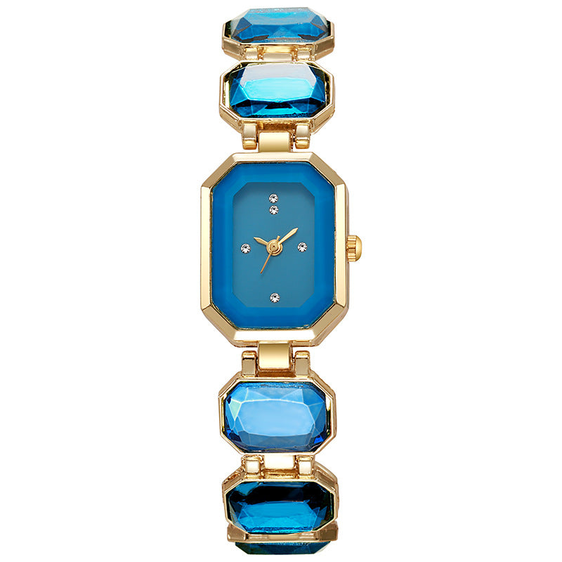 Montre carrée en quartz cristal