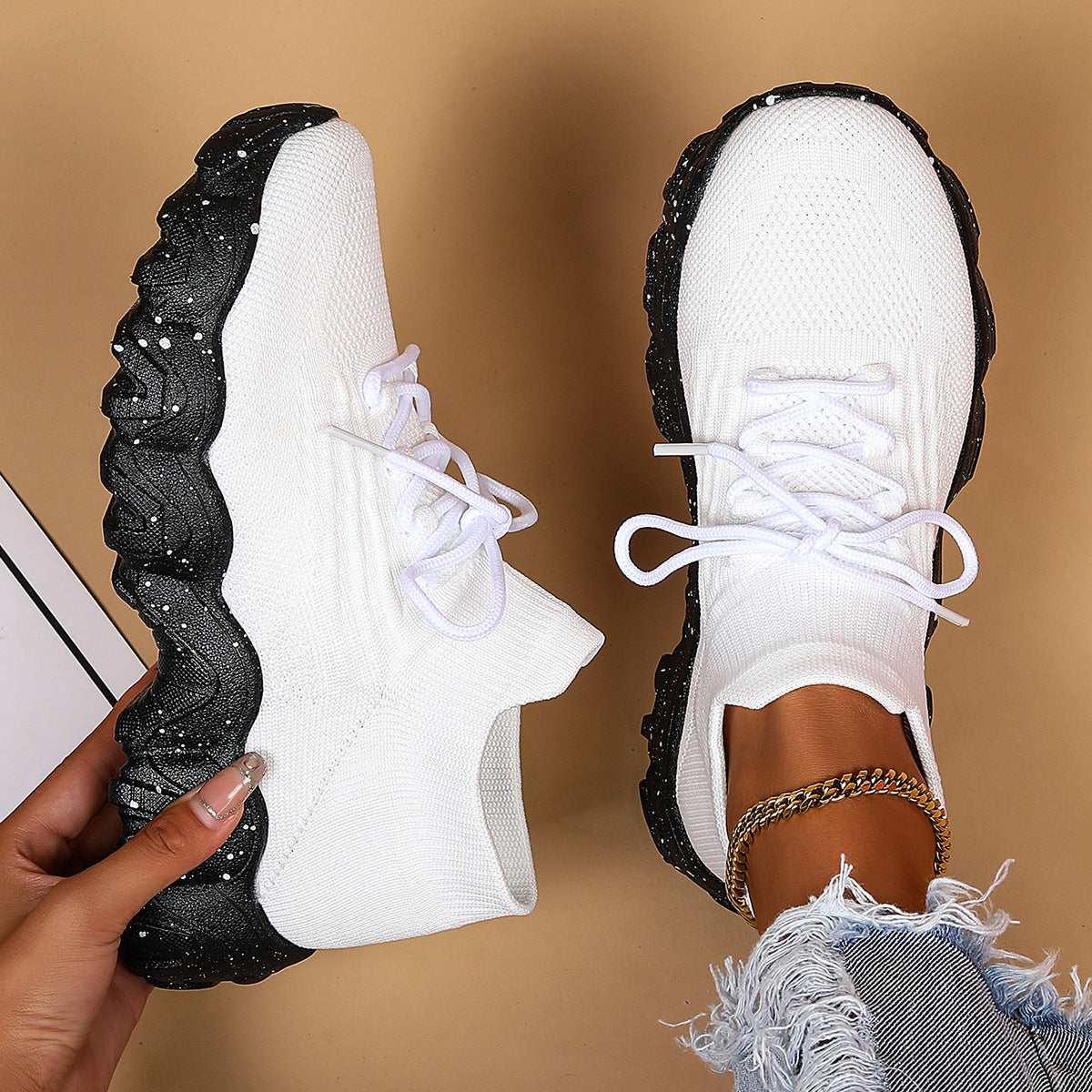 Chaussures de sport en mesh respirant pour femmes à enfiler