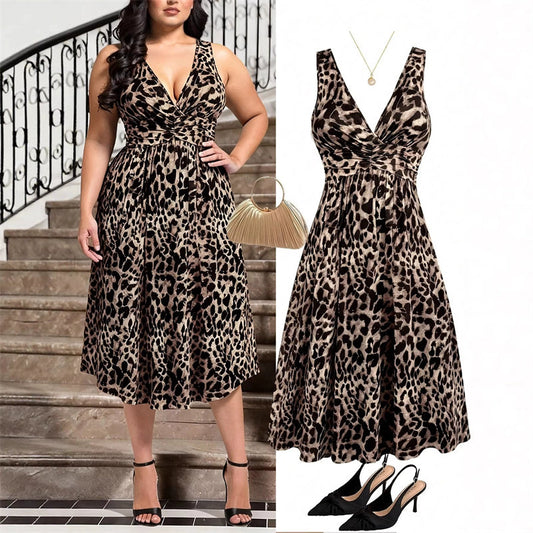 Robe Débardeur Tricotée Plissée à Taille Élégante pour Femme