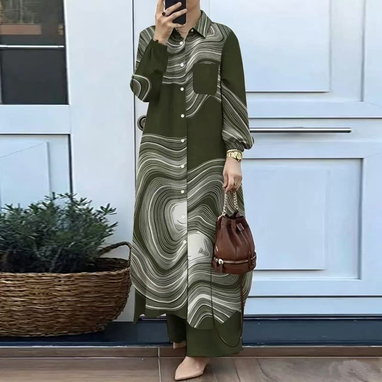 Ensemble chemise et pantalon pour femmes