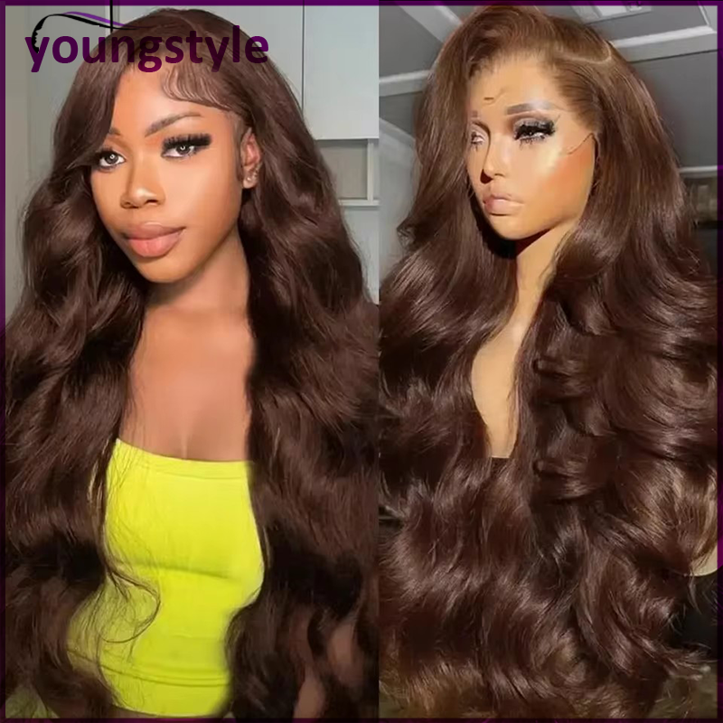 Perruque Lace Front en cheveux humains Remy indiens ondulés