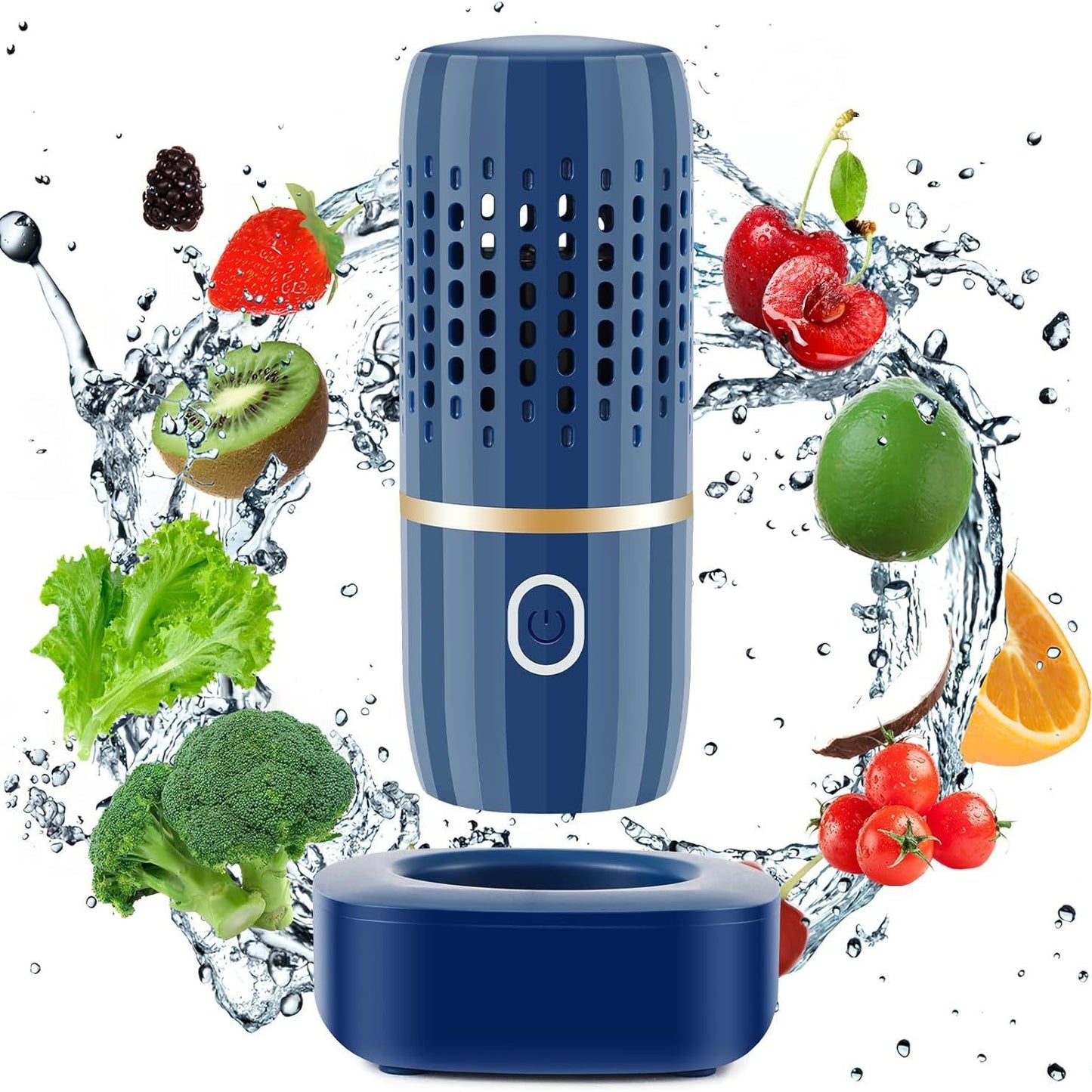 Purificateur de capsules sans fil, machine à laver les légumes portable