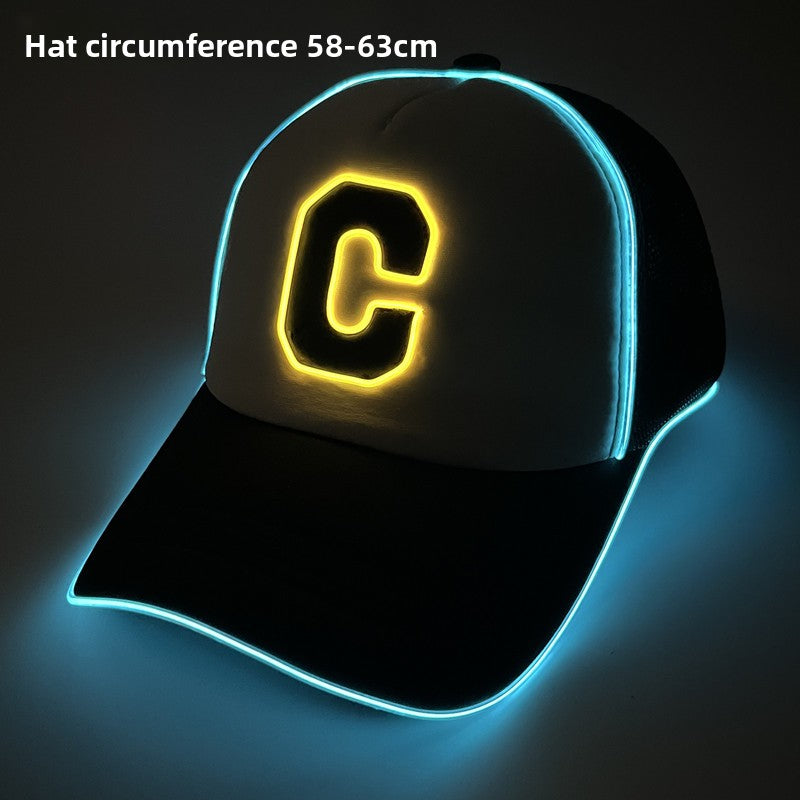 Casquette de baseball lumineuse à LED