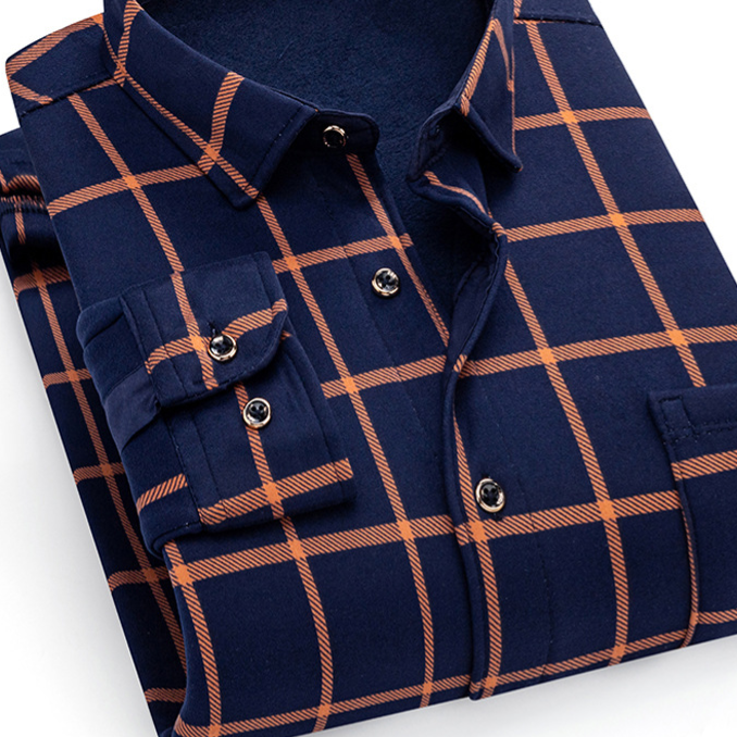 Chemise à carreaux pour homme