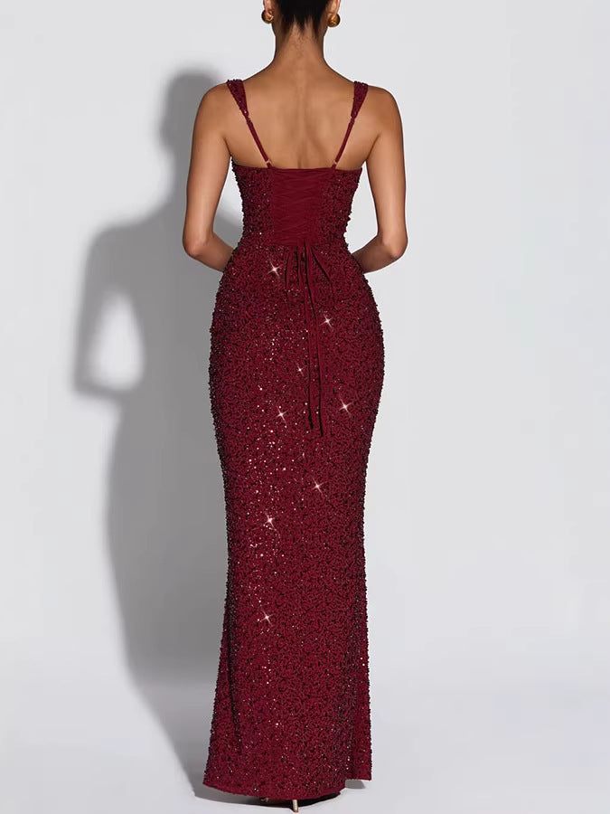 Robe elegante sans manches