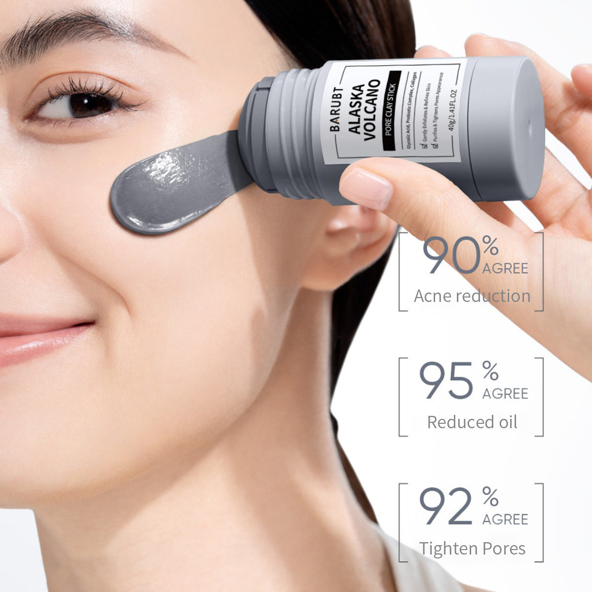 Masque d'application doux pour le visage réparateur de points noirs