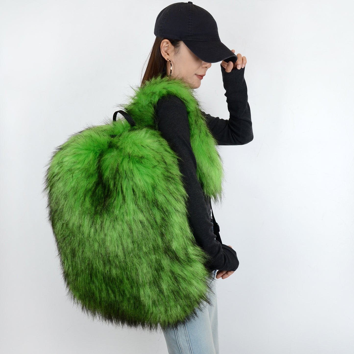 Sac à dos en peluche grande capacité
