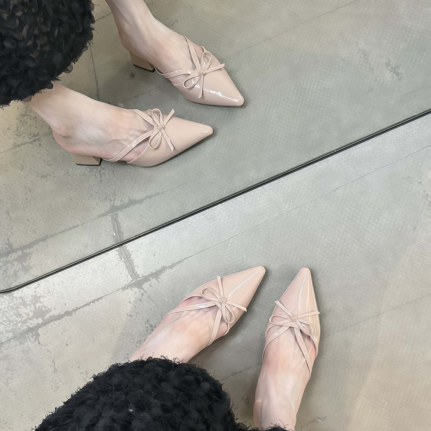 Chaussures : talons hauts couleur chair