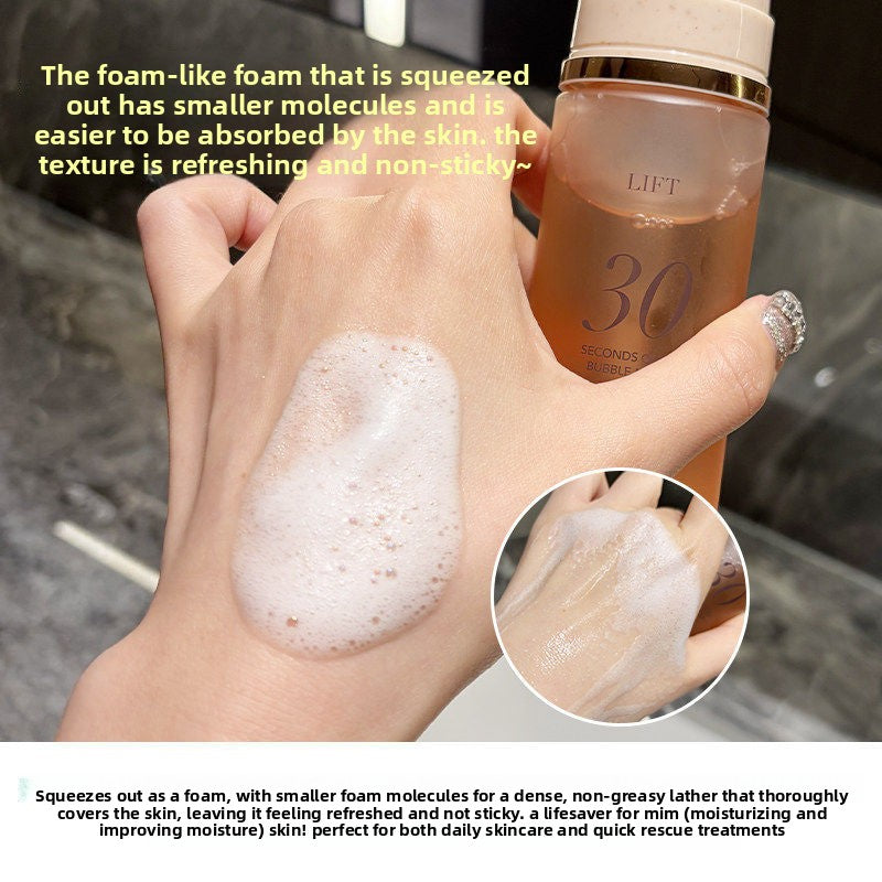 Masque visage hydratant en mousse à bulles pour un teint éclatant