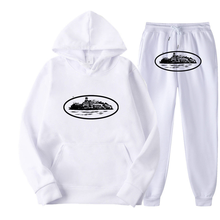 Ensemble sweat à capuche ample pour tenue de rue tendance