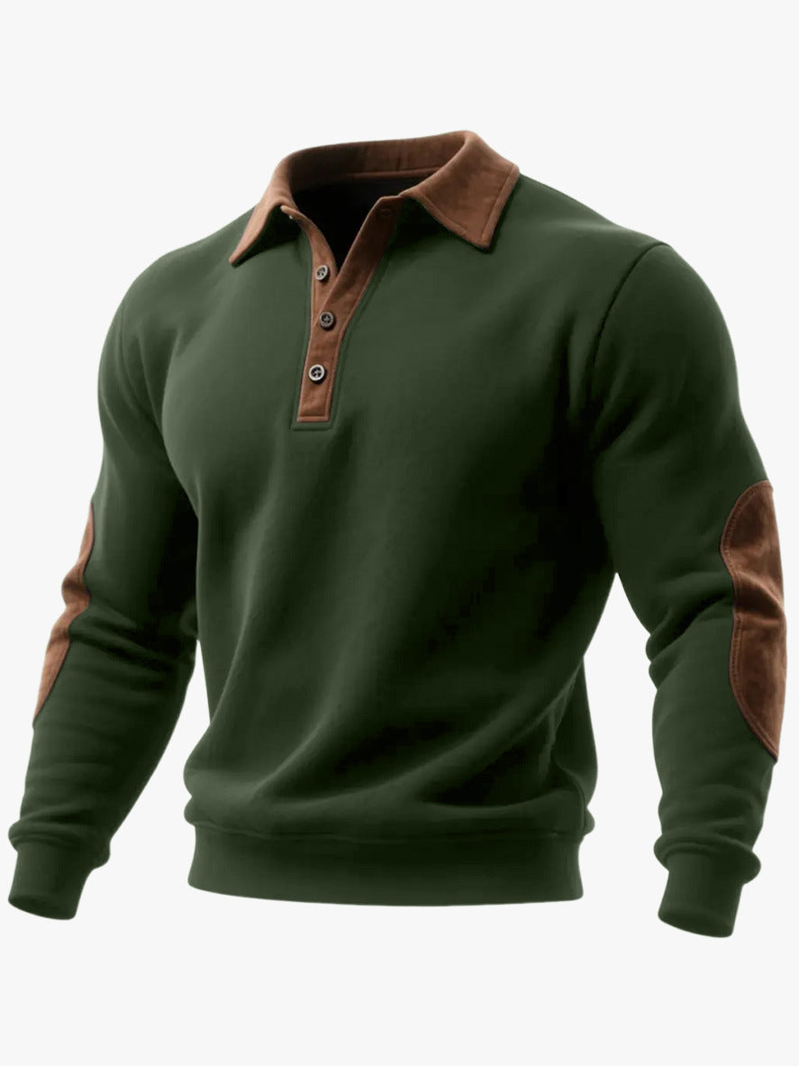 Sweat-shirt à demi-fermeture éclair