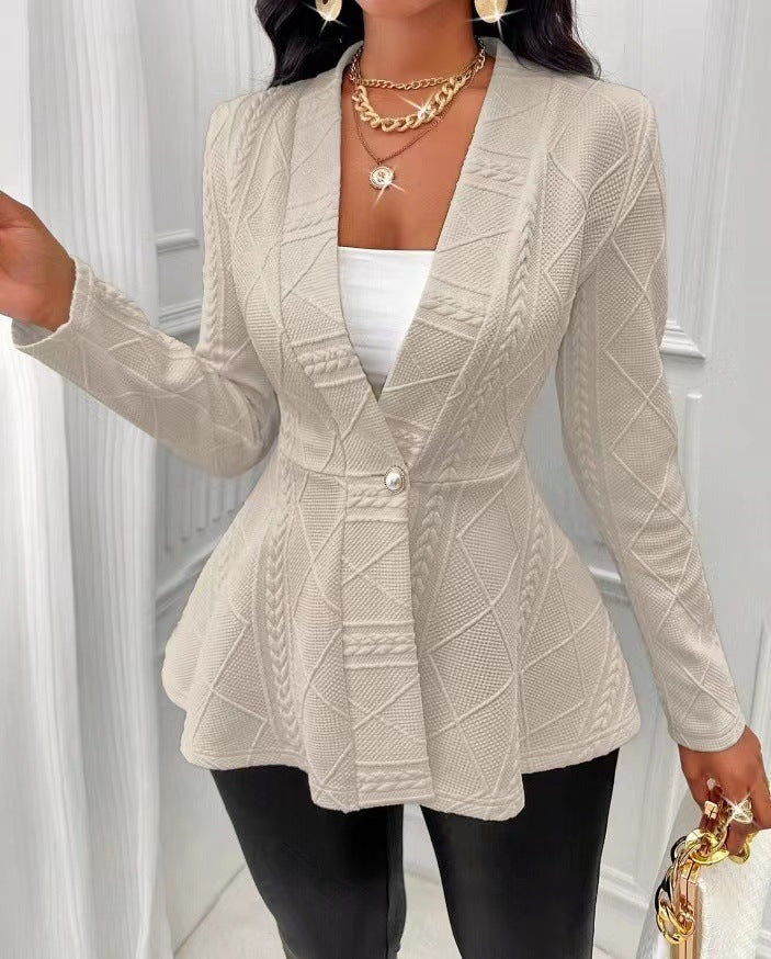 Manteau jacquard pour femmes