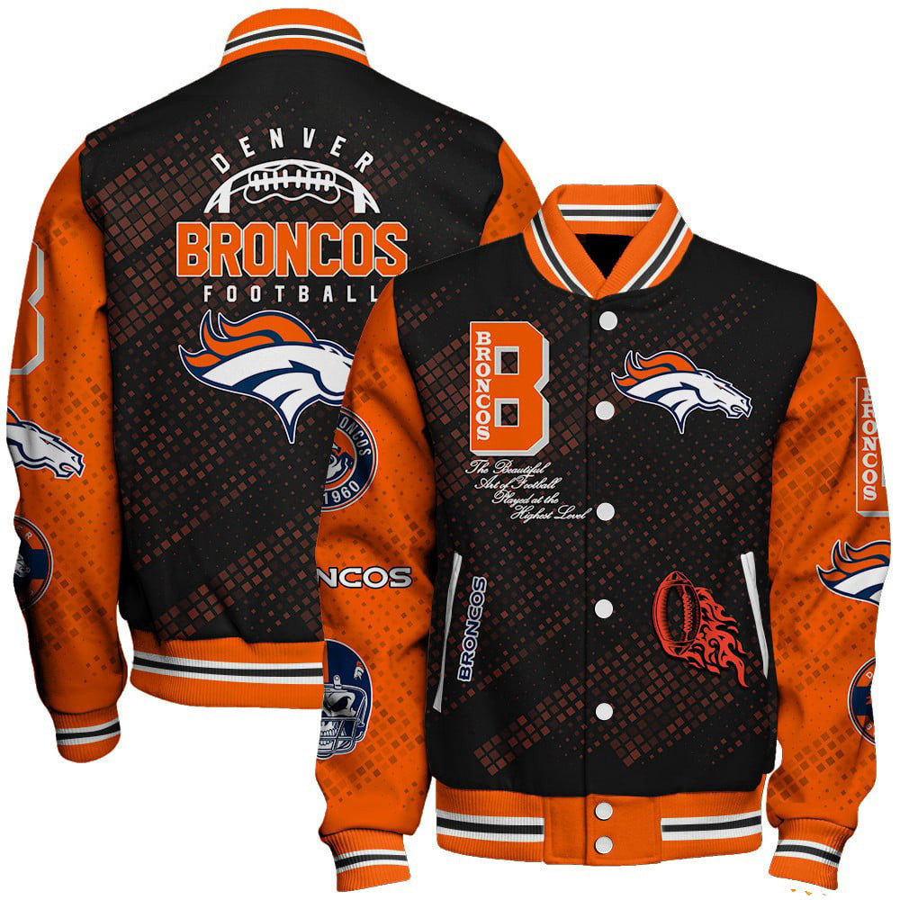 Veste de baseball à col montant