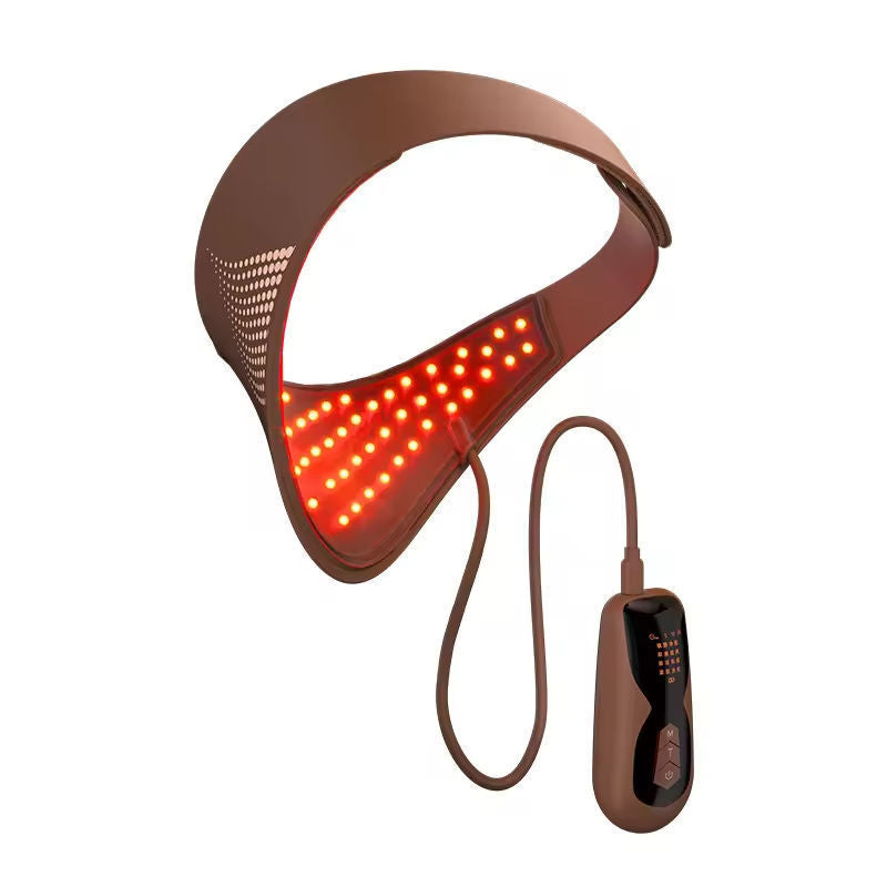 Masque facial LED de thérapie par photons avec soin du cou