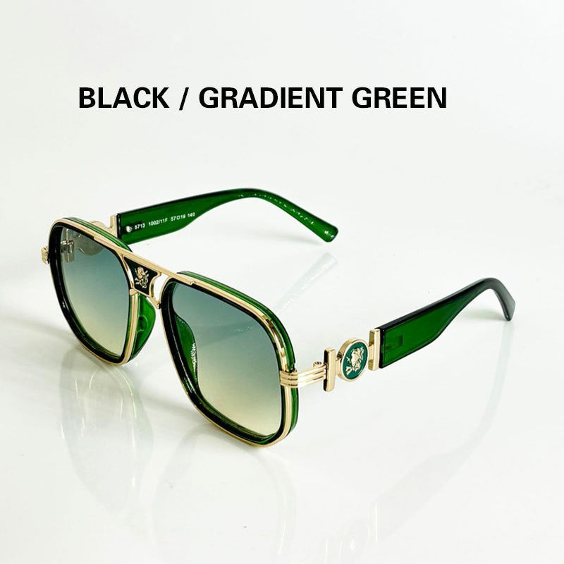 Lunettes de soleil polarisées à monture métallique classique avec protection UV400
