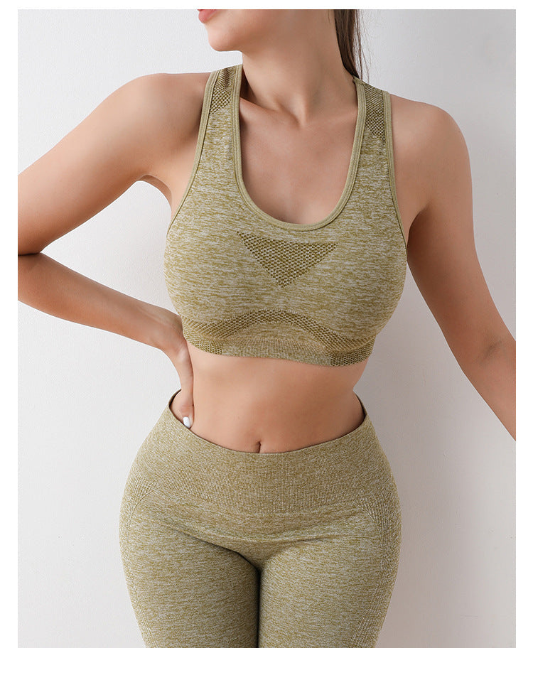 Gilet de yoga de sport hautement élastique et respirant