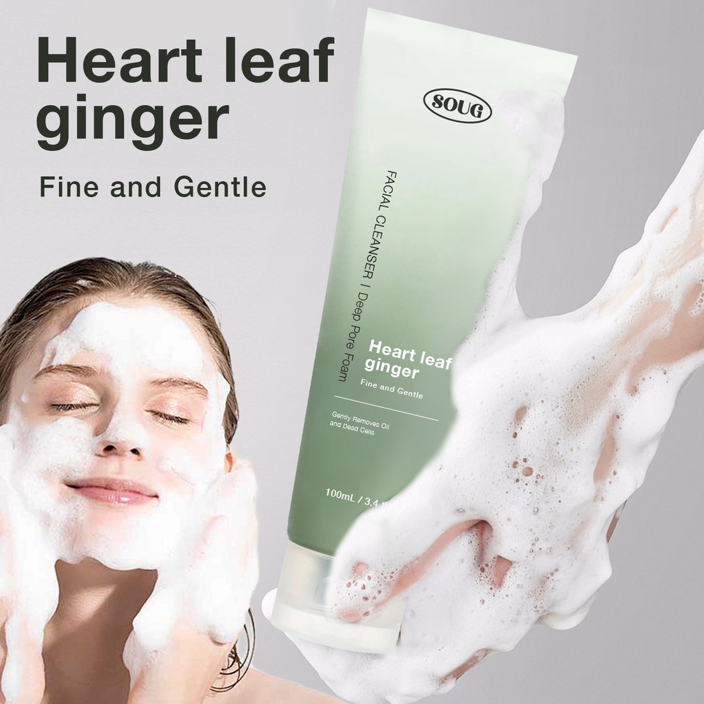 Mousse nettoyante pour pores profonds à la quercétine Heartleaf