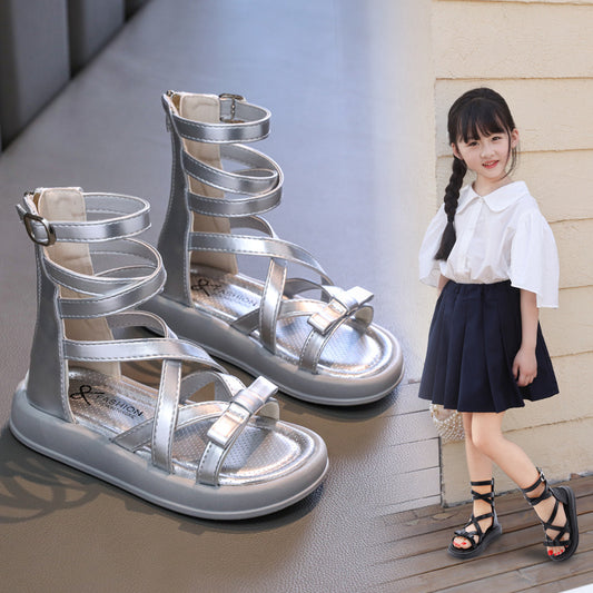 Sandales d'été pour filles à semelle souple