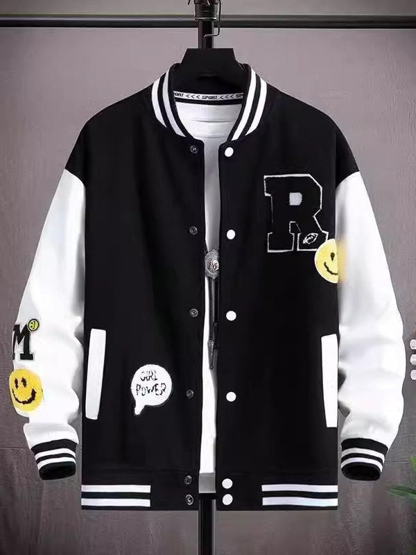 Veste de baseball style américain pour hommes
