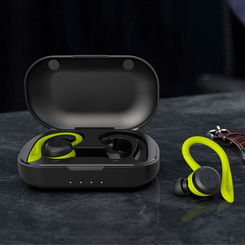 Écouteurs sans fil Bluetooth pour le sport, contour d'oreille stéréo