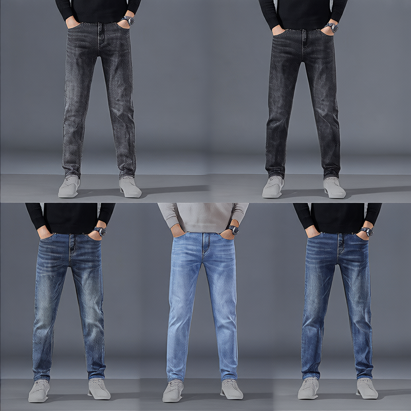 Jeans droits pour hommes