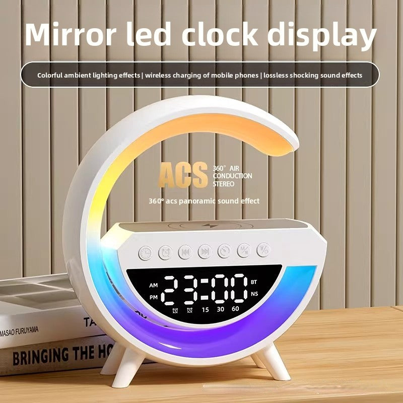 Lampe multifonctionnelle avec haut-parleur Bluetooth et chargeur sans fil
