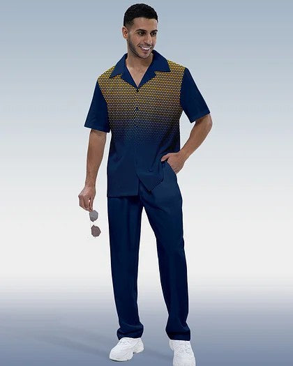 Costume décontracté pour hommes avec chemise et pantalon imprimés en 3D