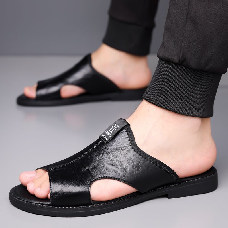Sandales en cuir respirant et antidérapant