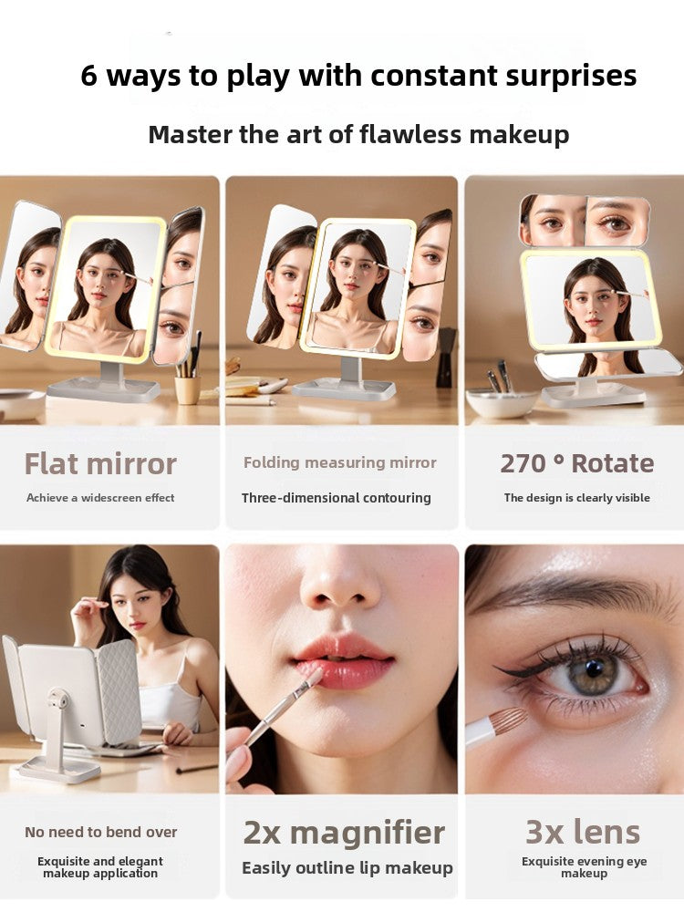 Miroir de bureau pour maquillage et beauté
