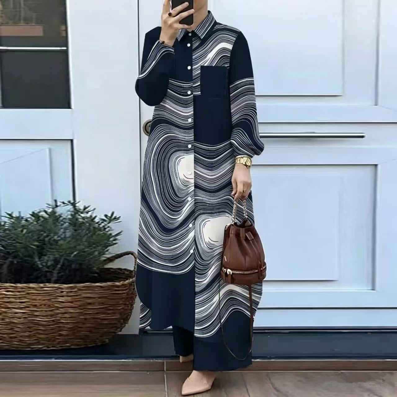 Ensemble chemise et pantalon pour femmes