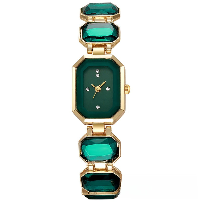 Montre carrée en quartz cristal