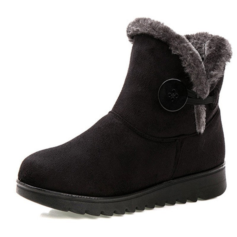 Chaussures :Bottes d'hiver pour femmes avec doublure en polaire