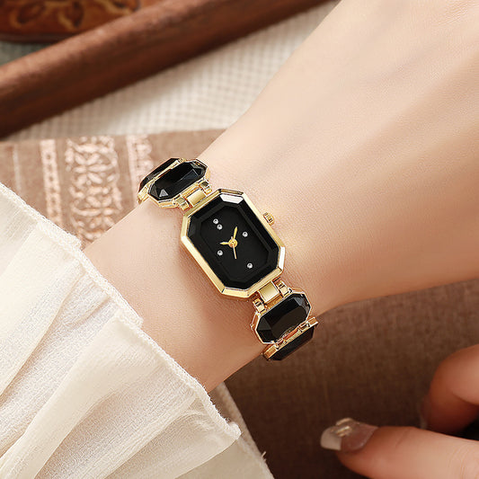 Montre carrée en quartz cristal