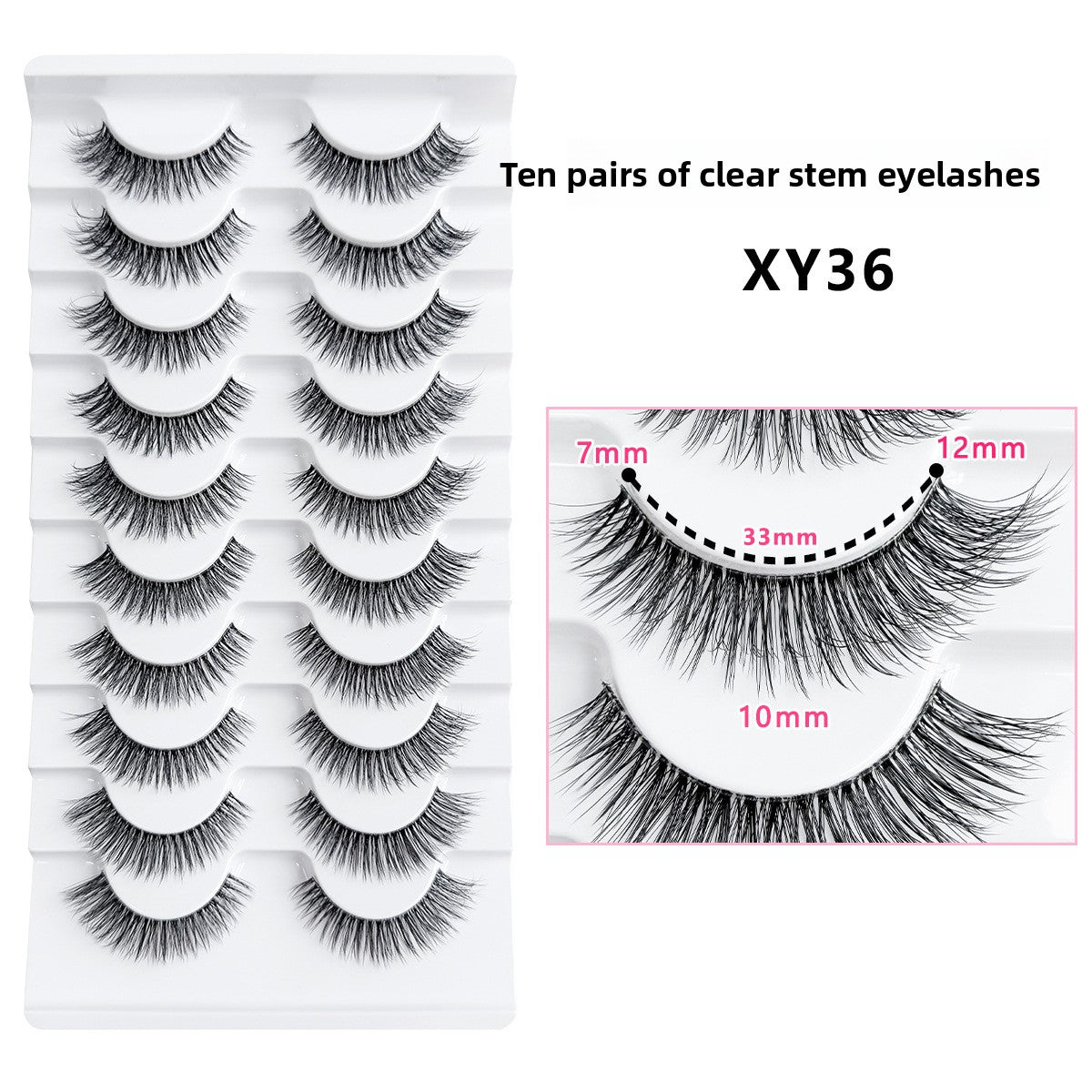 Faux cils 10 paires effet naturel