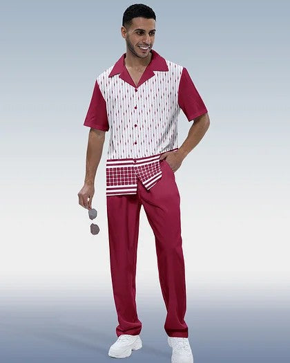 Costume décontracté pour hommes avec chemise et pantalon imprimés en 3D