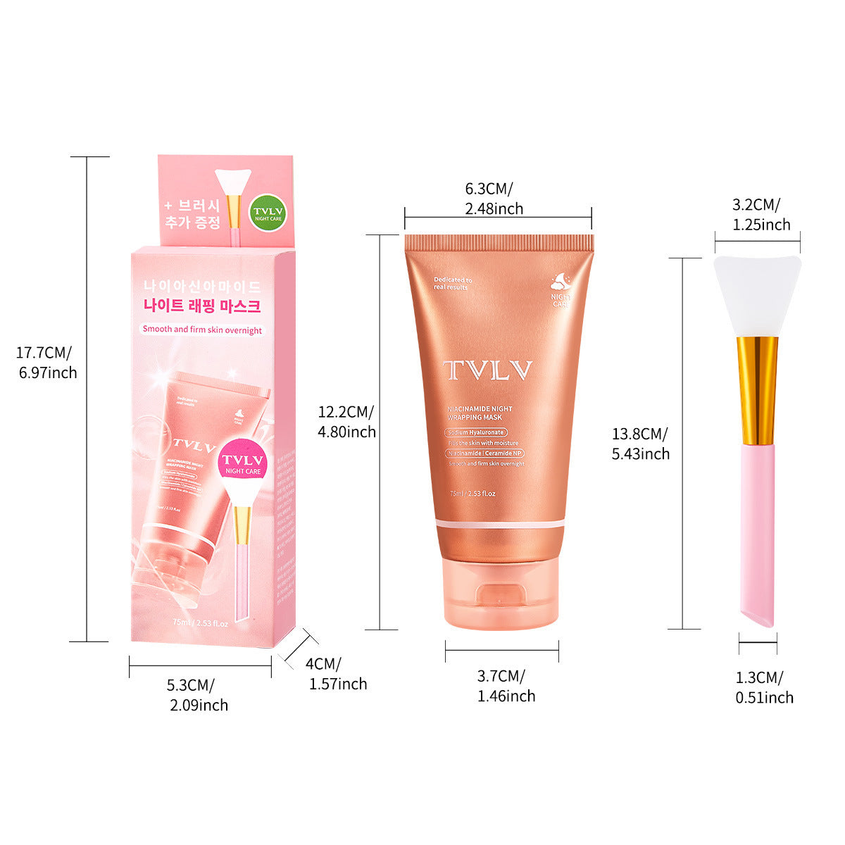 Masque peel-off hydratant au collagène et à la niacinamide