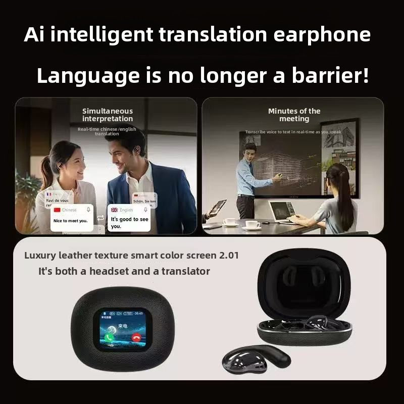Écouteurs Bluetooth avec traduction IA et haute qualité sonore