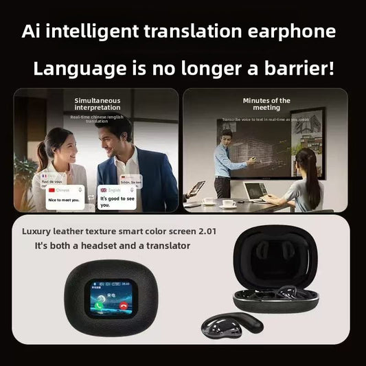 Écouteurs Bluetooth avec traduction IA et haute qualité sonore