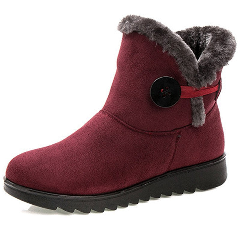 Chaussures :Bottes d'hiver pour femmes avec doublure en polaire