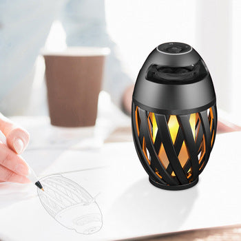 Enceinte Bluetooth à effet flamme