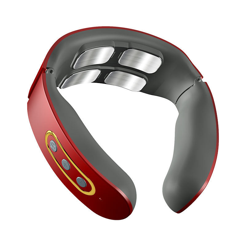 Appareil de massage cervical portable avec fonction chauffante et électrothérapie