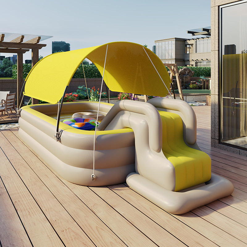 Piscine gonflable pour enfants avec parasol