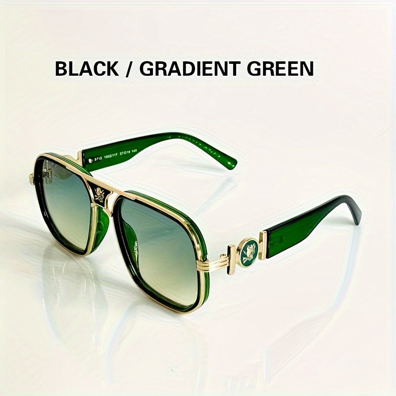 Lunettes de soleil polarisées à monture métallique classique avec protection UV400